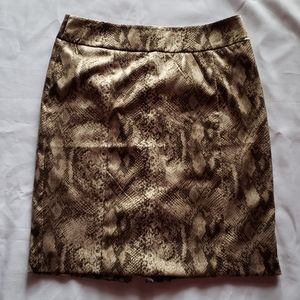 Snakeskin Pencil Skirt
